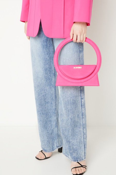 شنطة - JACQUEMUS le Sac Rond  / شامل علبة الشركة - jm03- pink